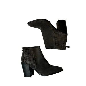 Steve Madden Womens Replay Boots Ankle Bootie Size 8M Gray Leather Heeled